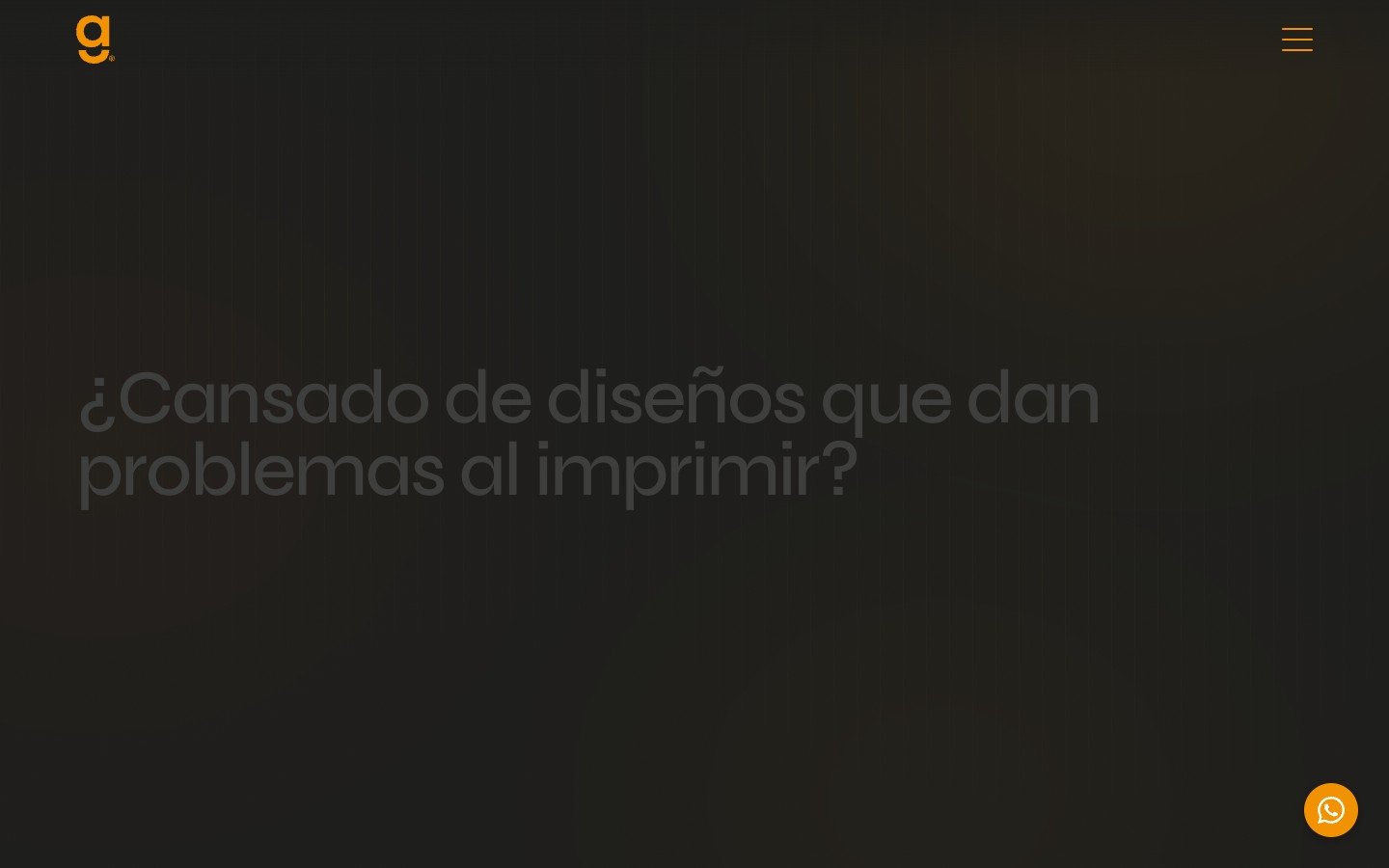 Bloque de problema con tipografía a gran escala