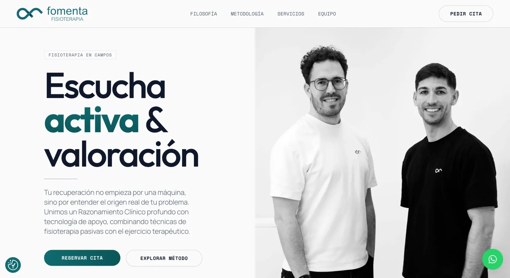 Proyecto Fomenta Fisioterapia — Landing Page