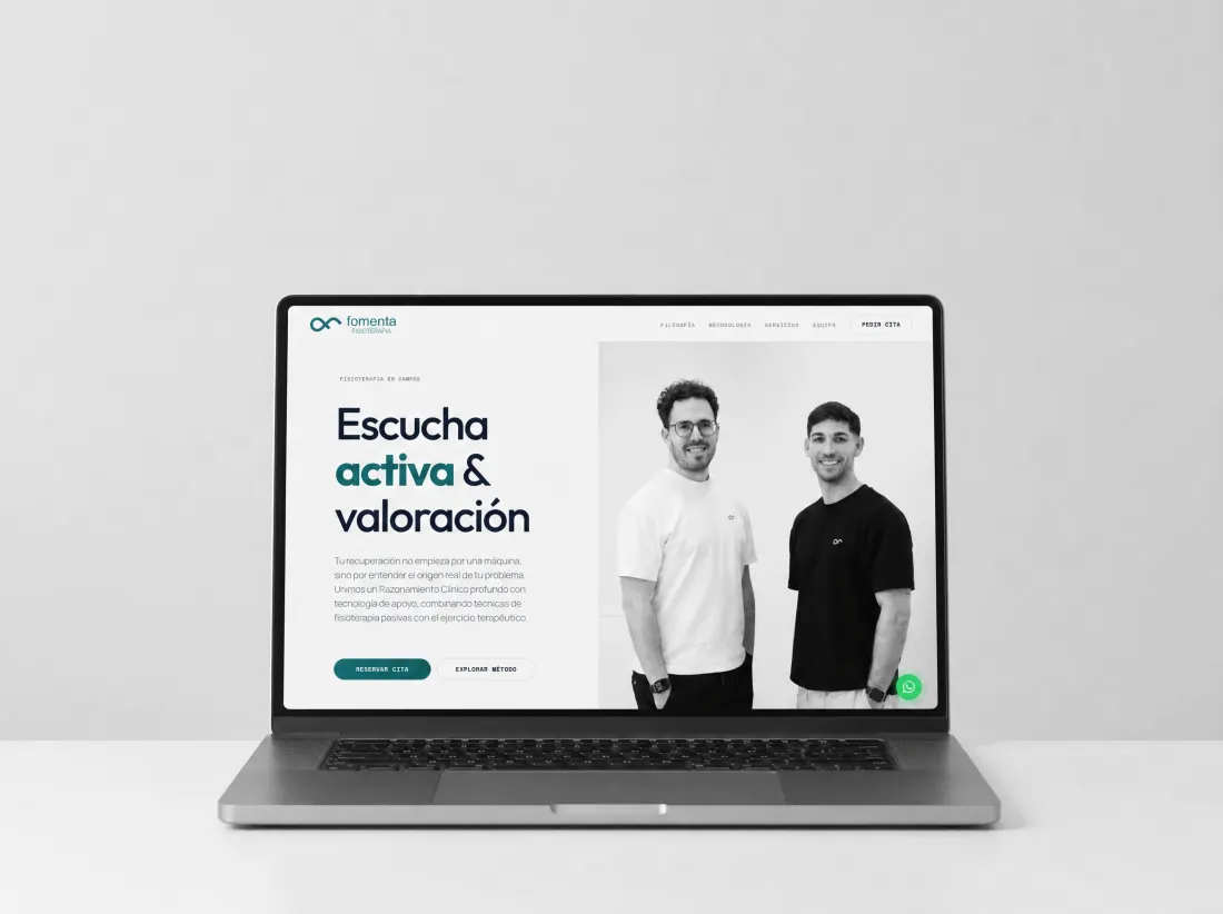 La web de Fomenta Fisioterapia
