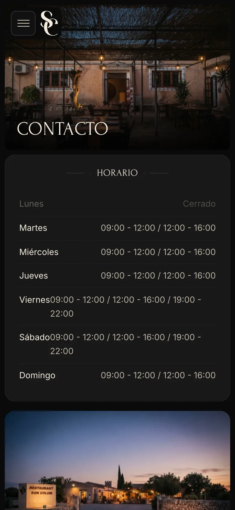 El horario y el teléfono de Son Colom en el móvil