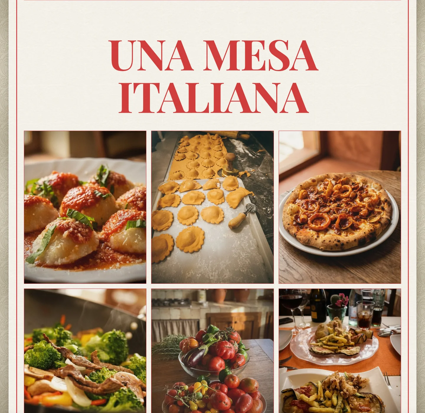 «Una mesa italiana»: seis fotos de sus platos y de la sala